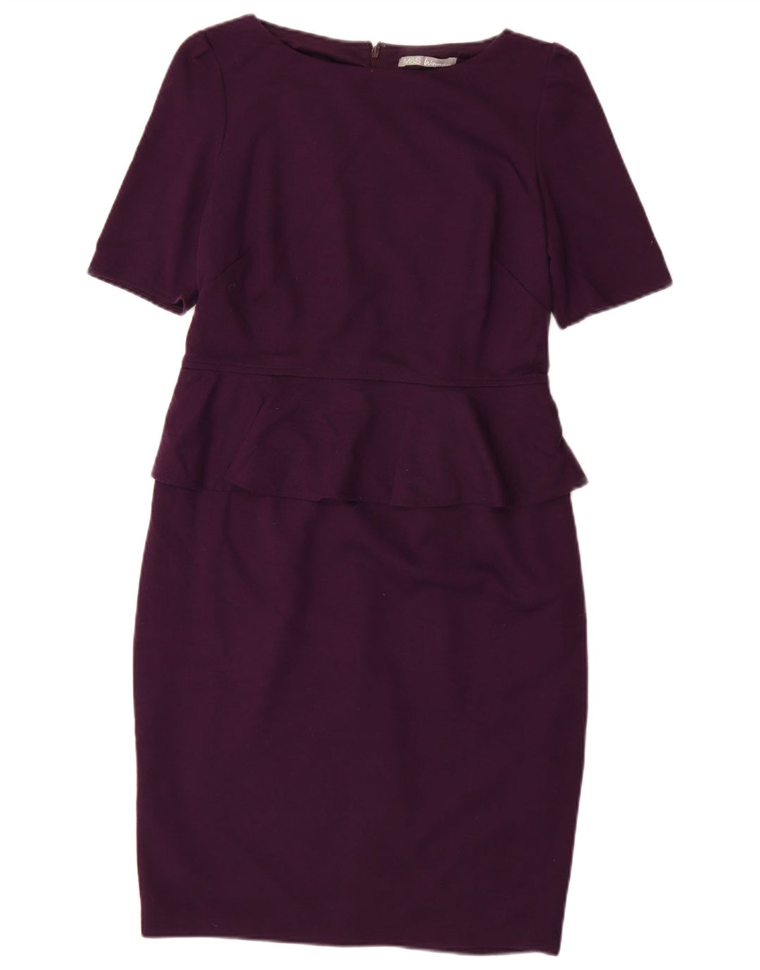 MARKS & SPENCER Rochie peplum pentru femei UK 14 Poliester violet mediu