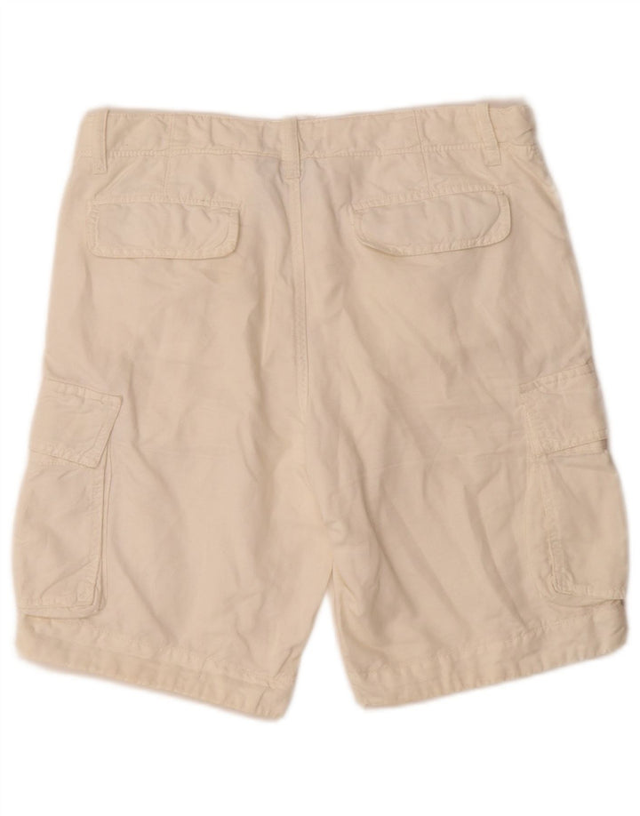 Pantaloni scurți Woolrich pentru bărbați Penn-Rich Graphic Cargo Small W29 Off White Linen
