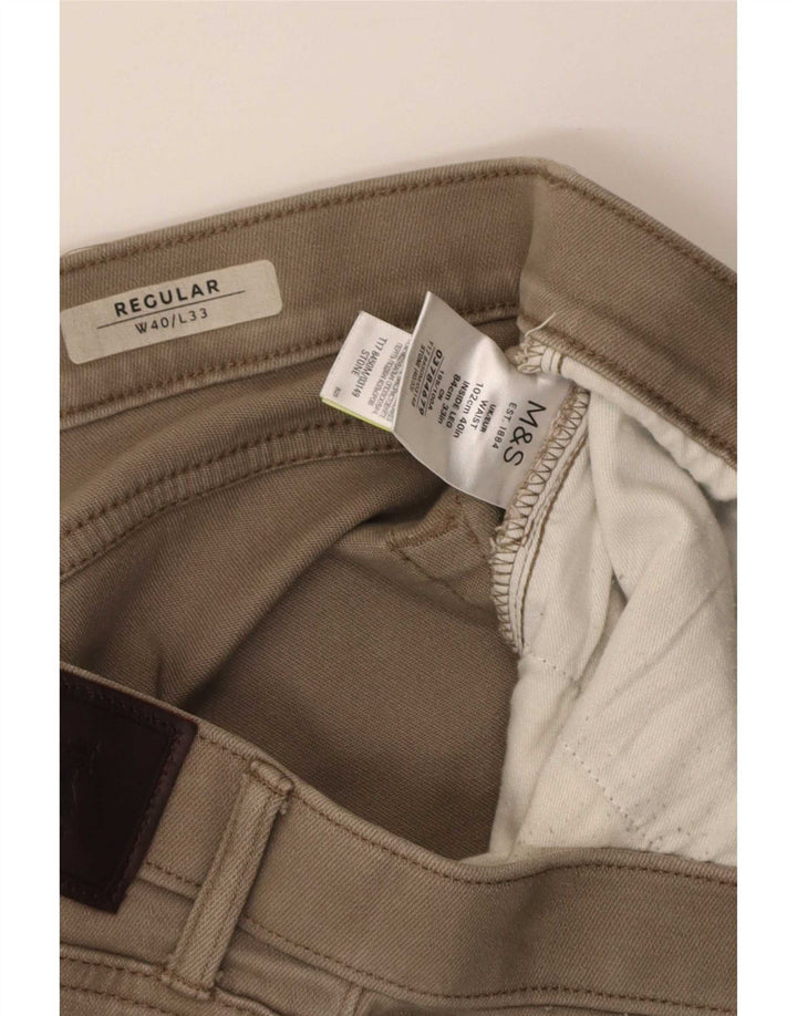 Marks & Spencer Pantaloni drepti obișnuiți pentru femei L40 L33 Bej