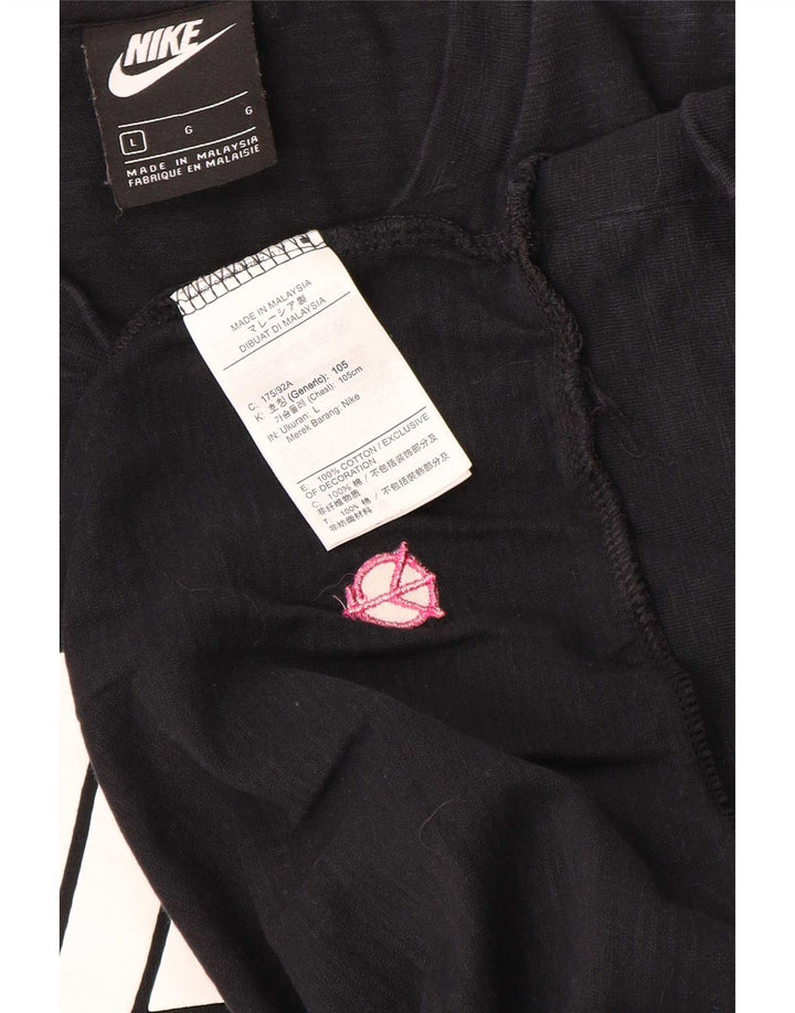 Pulover pentru bărbați Nike Graphic Regular Fit, bumbac mare, negru