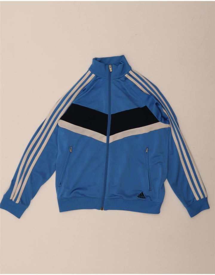 Jachetă de trening pentru băieți Adidas 11-12 ani, albastru, poliester