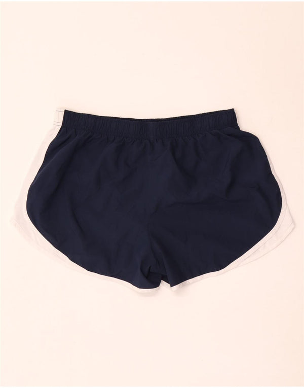 Pantaloni scurți sport Nike Dri Fit pentru femei Marea Britanie 18 XL Bleumarin Poliester color bloc