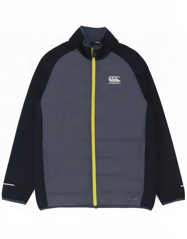 Jachetă căptușită pentru bărbați Canterbury UK 36 Small Blue Colourblock Poliester