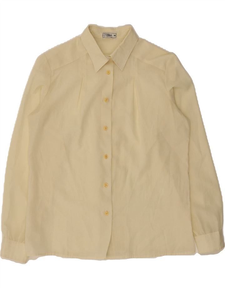 VINTAGE Womens Shirt IT 46 Large Yellow Vintage Vintage and Second-Hand Vintage from Messina Hembry 