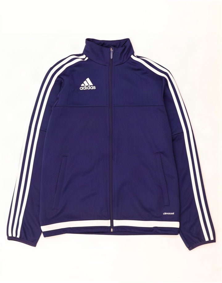 Jachetă de trening Climacool pentru bărbați Adidas XS, albastru bleumarin, color block