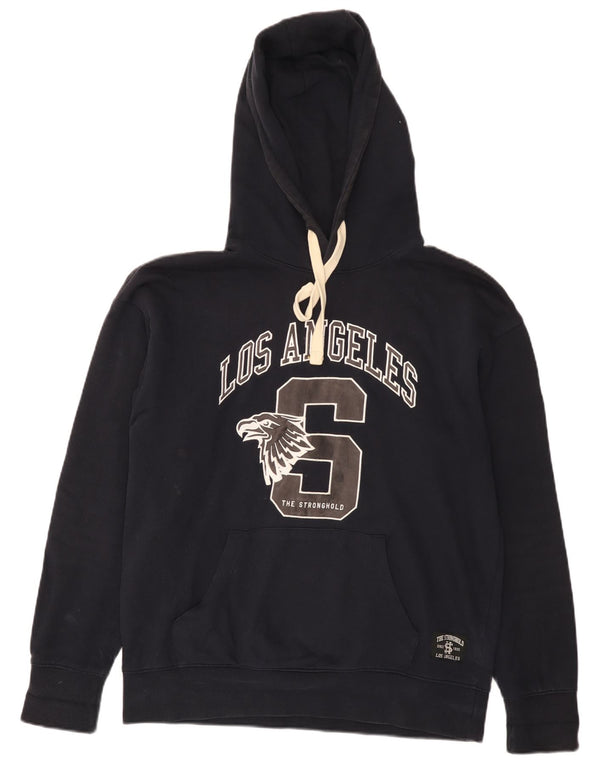 The Stronghold Los Angeles Graphic Hoodie Pulover Medium Bleumarin pentru bărbați