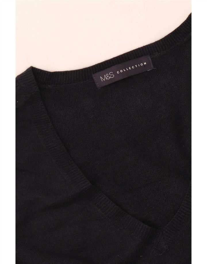 Pulover pentru femei Marks & Spencer cu decolteu în V UK 16 Mare bleumarin
