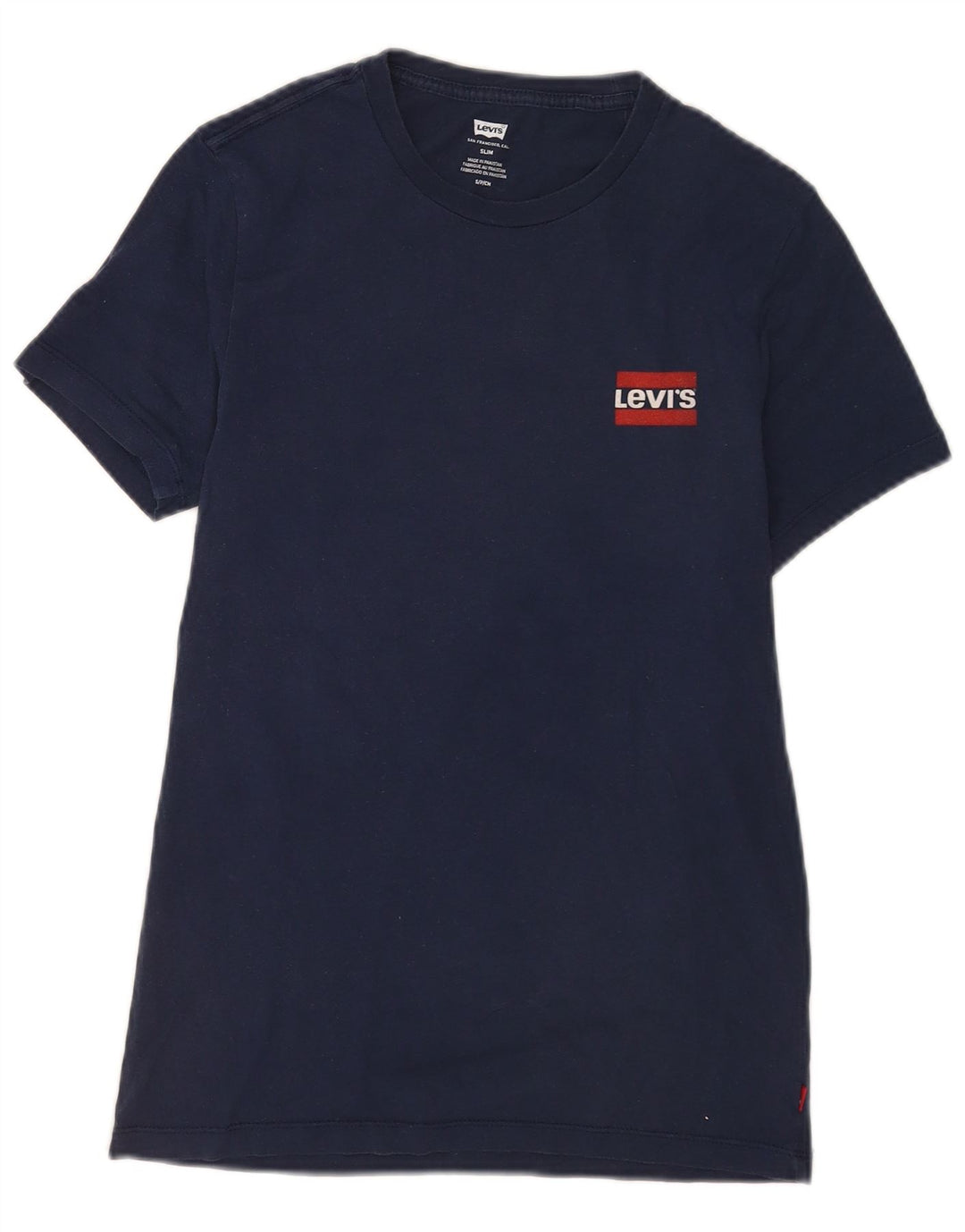 Tricou pentru bărbați Levi's Slim Fit Top mic din bumbac bleumarin