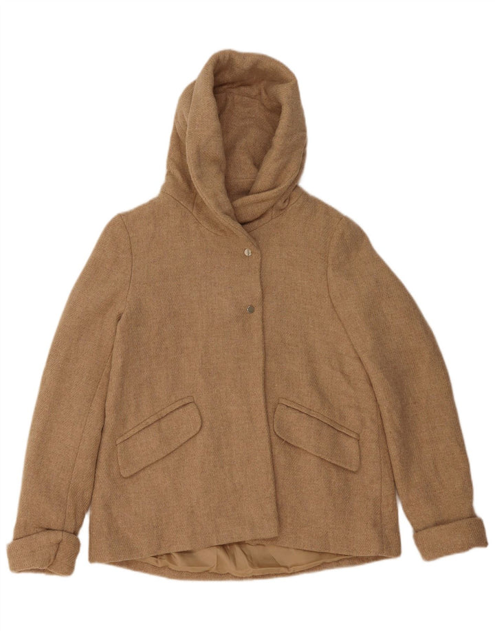 Bomber pentru femei cu glugă Zara UK 6 XS Lână bej