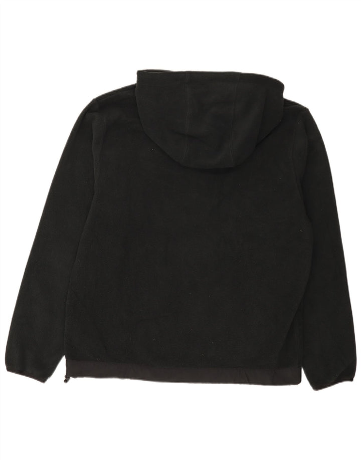 Pulover din lână cu glugă grafic Nike pentru bărbați, poliester mediu negru