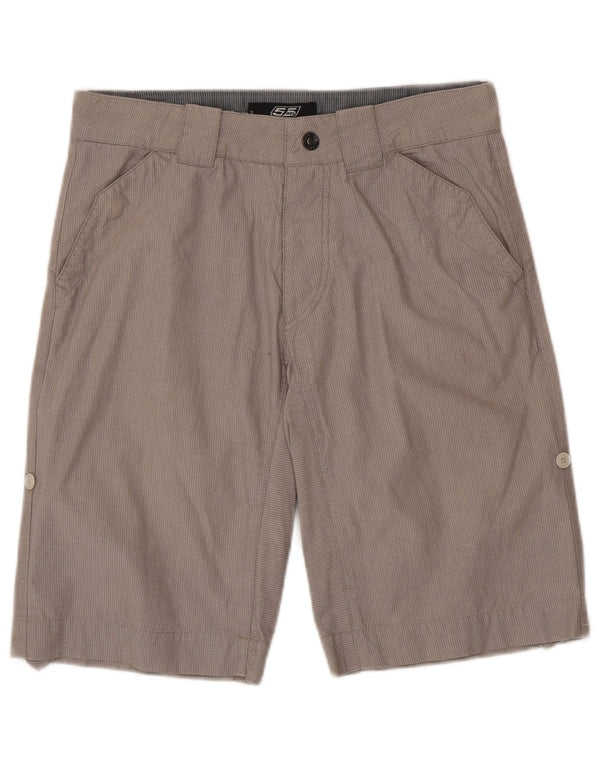55DSL Pantaloni scurți chino pentru bărbați W29, bumbac cu dungi gri medii
