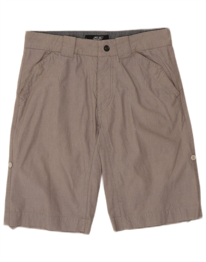 55DSL Pantaloni scurți chino pentru bărbați W29, bumbac cu dungi gri medii