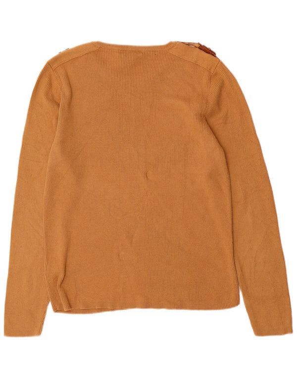 Pulover pentru femei Ralph Lauren, cu gât de barca, UK 18 XL, bumbac, bej