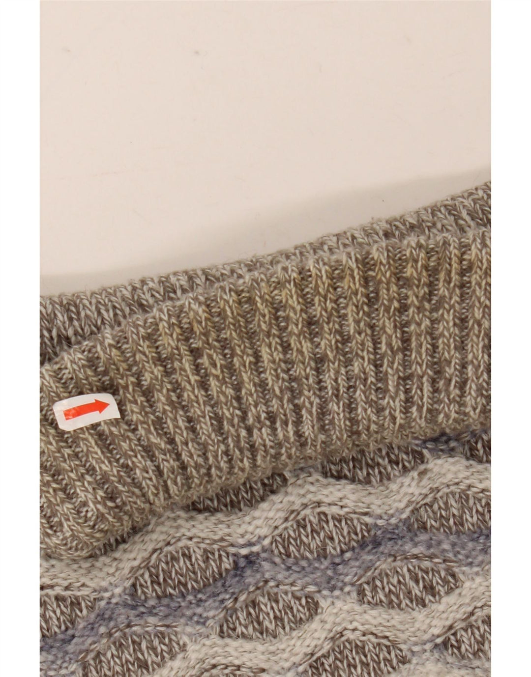 Pulover vintage pentru bărbați cu gât rulat, lână mare cu dungi gri