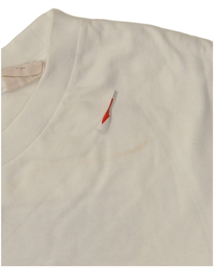 Tricou grafic Timberland pentru bărbați Top mare din bumbac alb