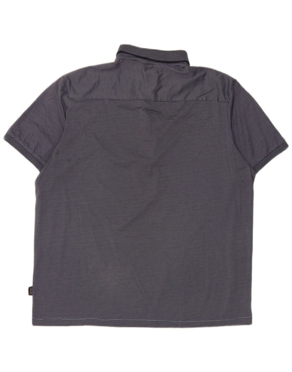 Cămașă polo Hugo Boss pentru bărbați, cu tăiere obișnuită, mare, bleumarin, cu dungi