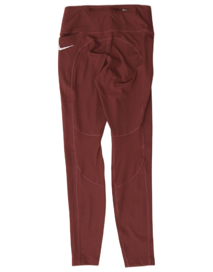 Leggings Nike Dri Fit pentru femei UK 8 Small Burgundy