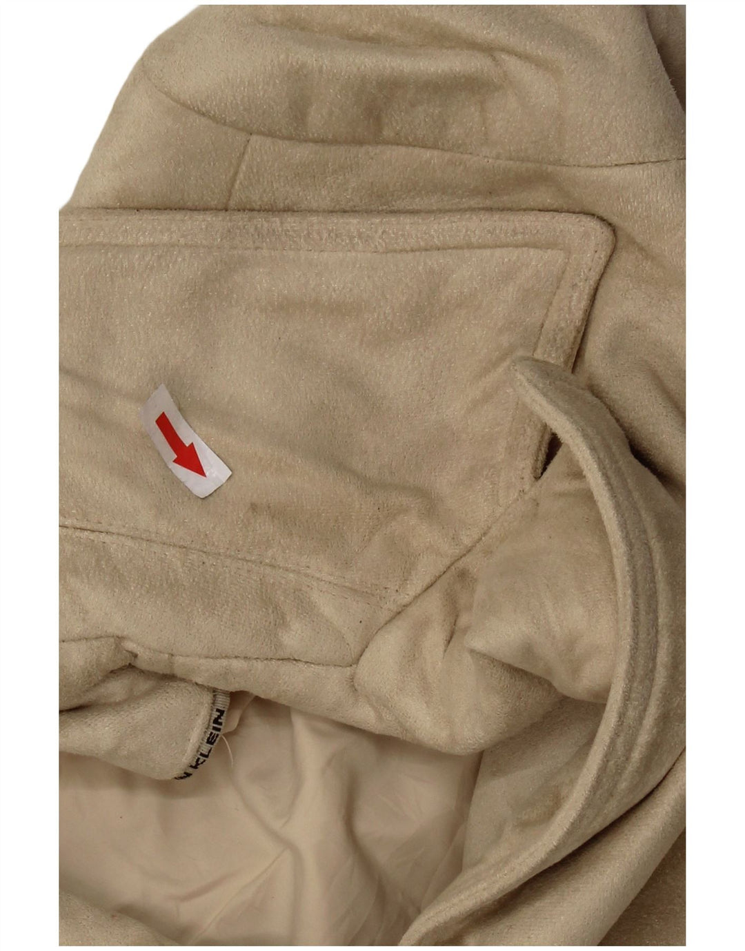 Jachetă pentru femei CALVIN KLEIN cu 3 nasturi, UK 16, mare, bej, poliester