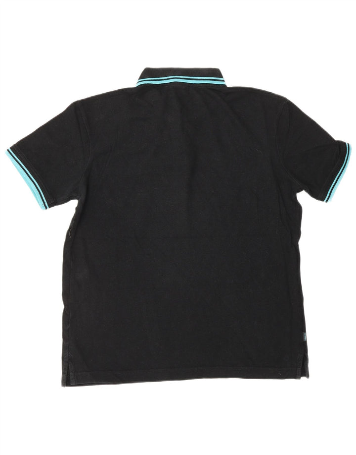 UMBRO Tricou Polo pentru bărbați, bumbac mediu negru