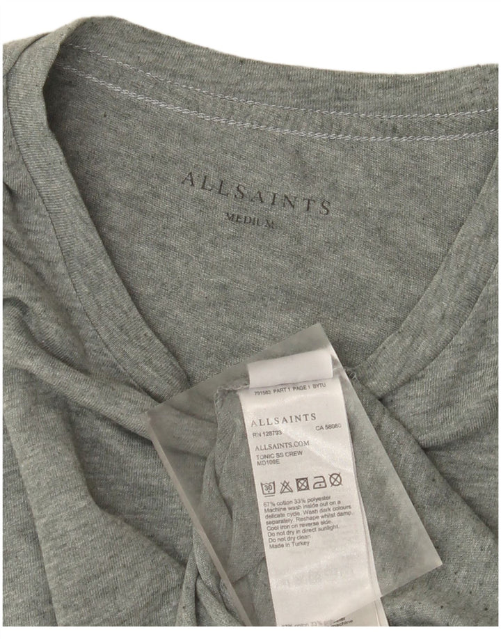 Tricou pentru bărbați All Saints Top din bumbac verde mediu
