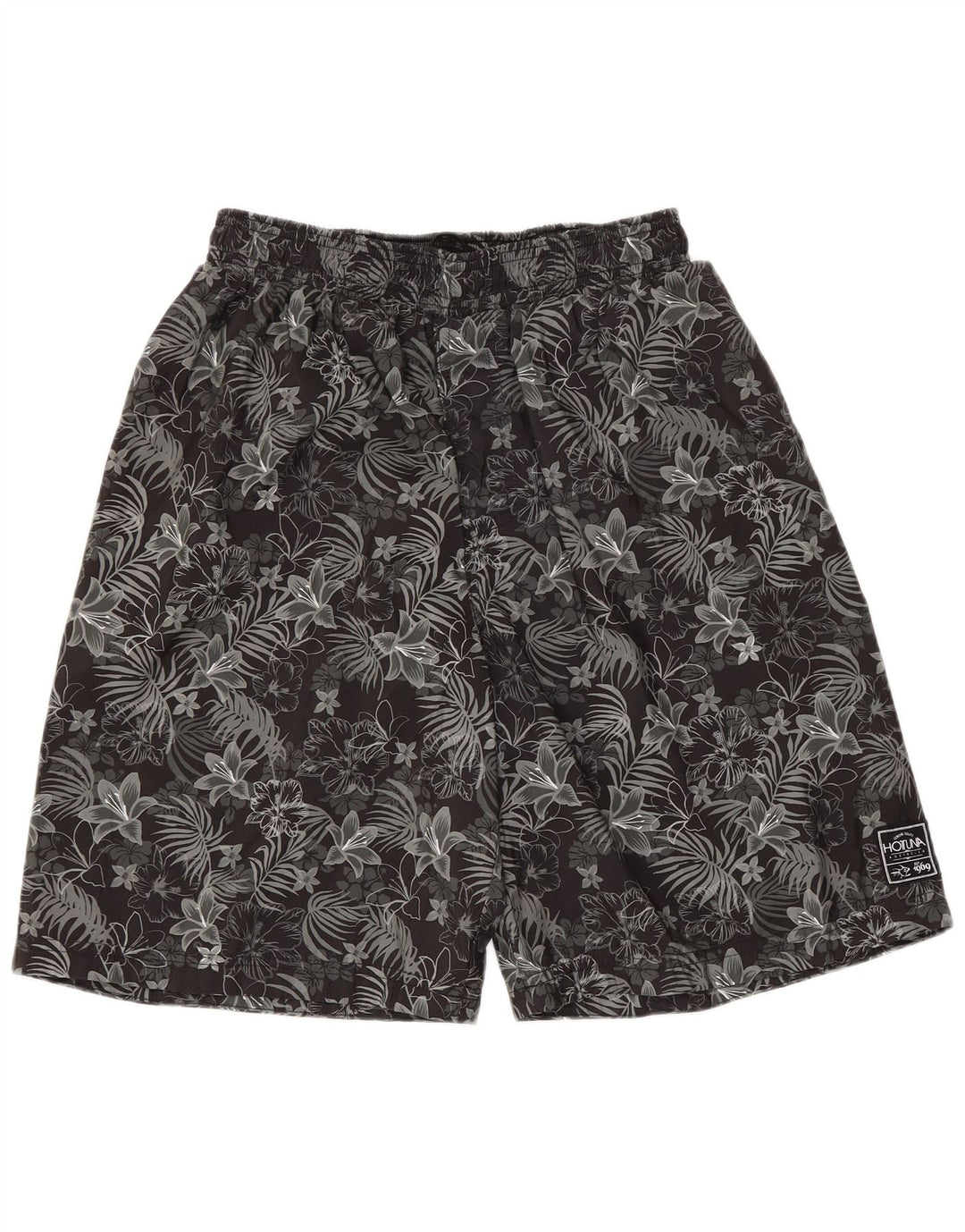 Pantaloni scurți de înot pentru bărbați Hot Tuna Poliester floral negru mediu