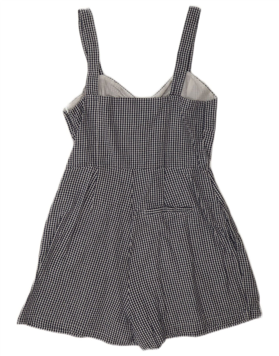 Jack Wills Combi obișnuit fără mâneci pentru femei UK 10 Bumbac cu carouri albastre mici