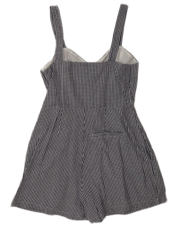 Jack Wills Combi obișnuit fără mâneci pentru femei UK 10 Bumbac cu carouri albastre mici