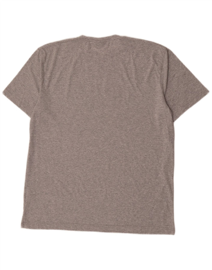 Tricou grafic pentru bărbați Museum Top 2XL bumbac gri