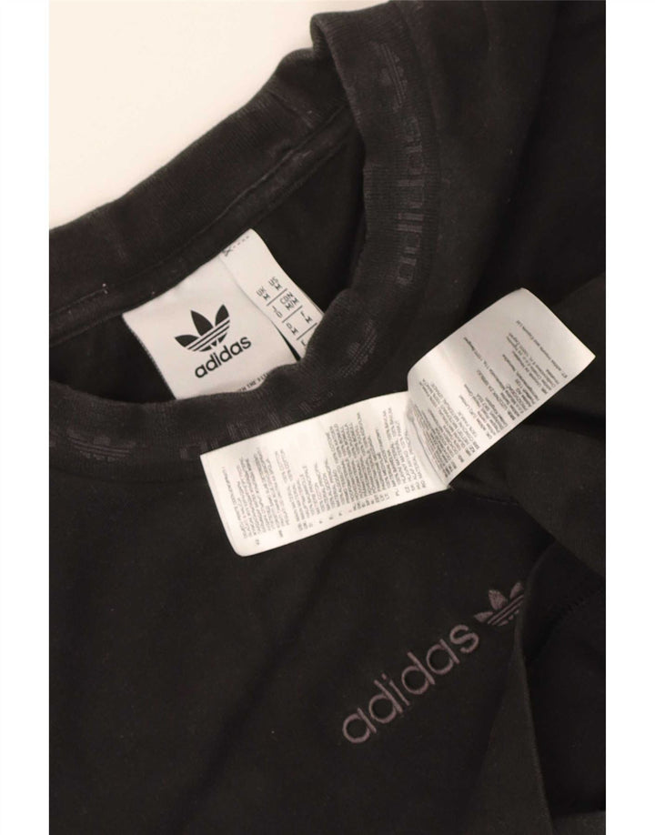 Tricou grafic Adidas pentru bărbați Top mediu negru bumbac