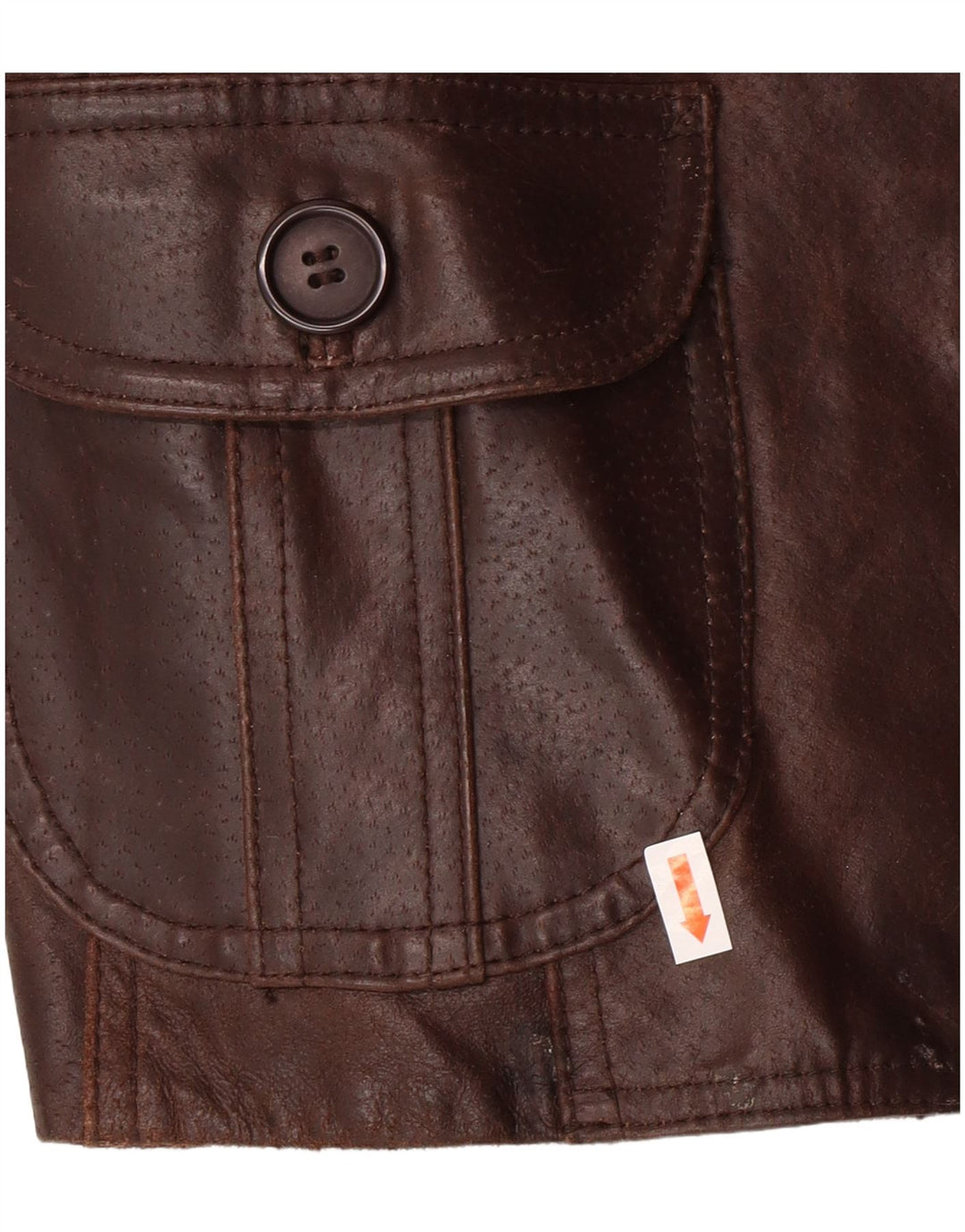 Jachetă de piele Bay pentru femei UK 12 Medium Brown Leather Classic