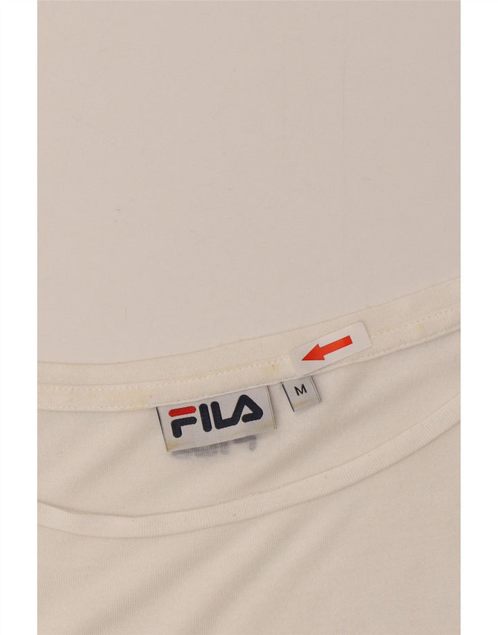 Tricou pentru femei Fila Oversized Top UK 14 Medium White Striped