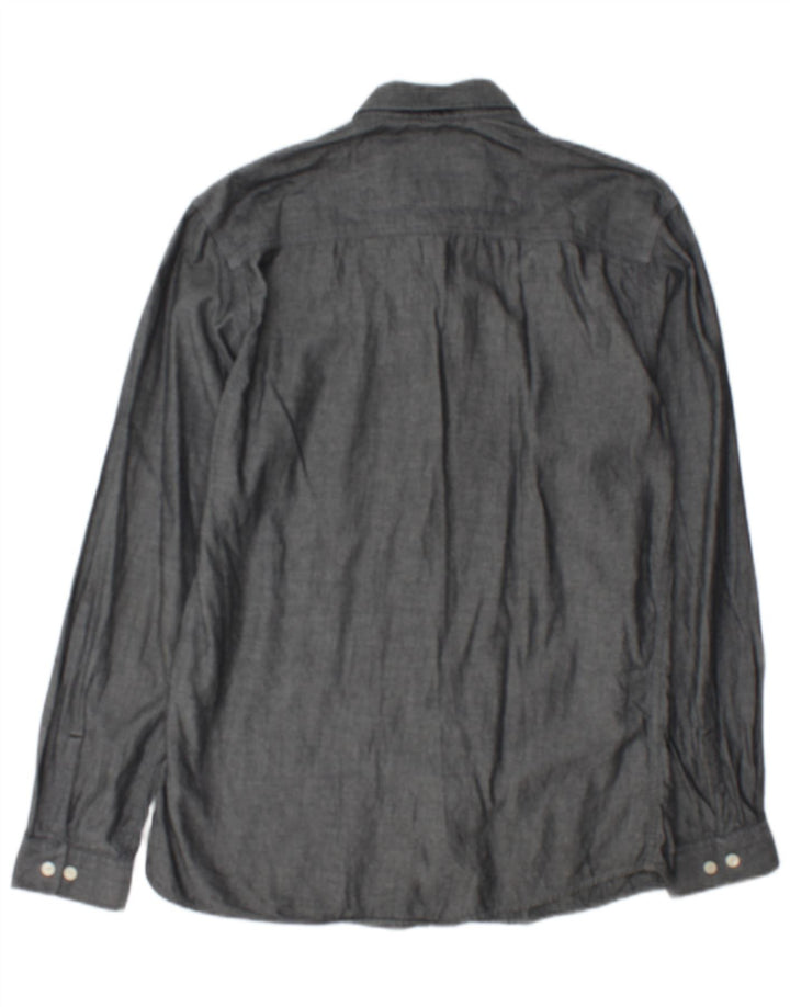 Cămașă Jack & Jones pentru bărbați, bumbac gri mediu