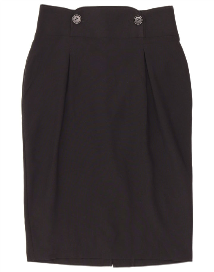 Fusta creion pentru femei Marks & Spencer UK 10 Small W26 Poliester negru