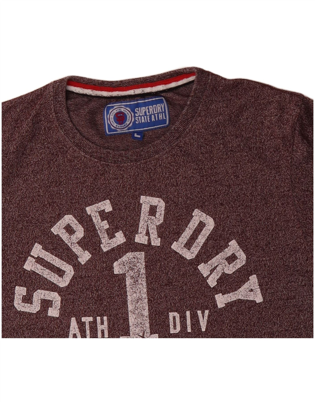 Tricou grafic pentru bărbați SUPERDRY Top mare din bumbac mov cu pete