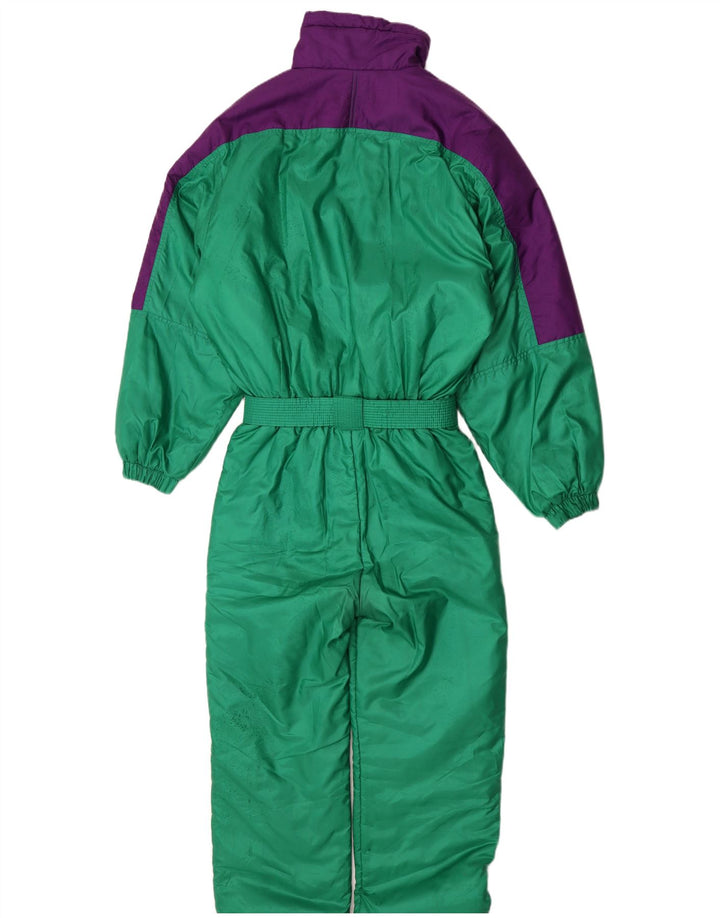 Salopetă de schi pentru femei Brugi IT 48 XL verde poliester color bloc retro