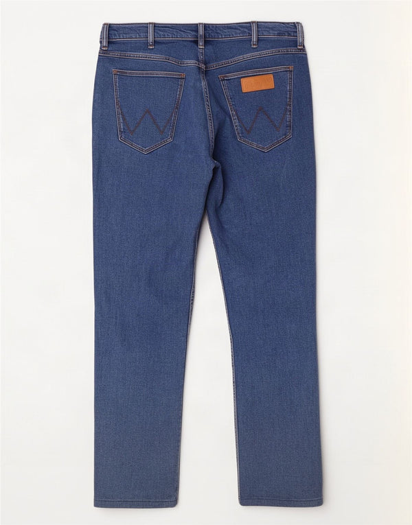 Blugi drepti pentru femei Wrangler Greensboro W33 L30 bumbac albastru