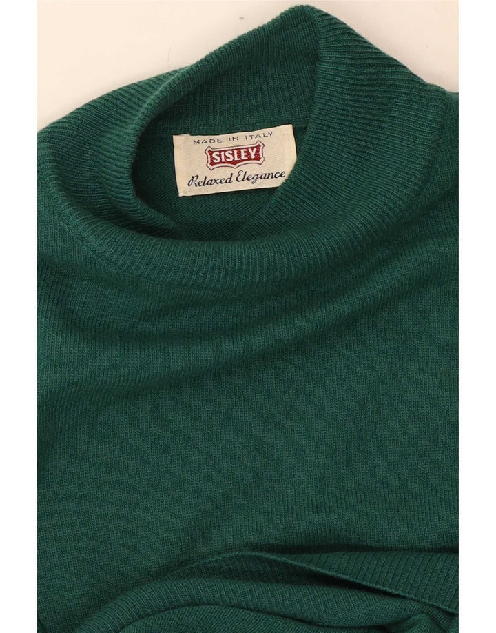 Pulover pentru bărbați cu gât țestoasă Sisley, verde mare