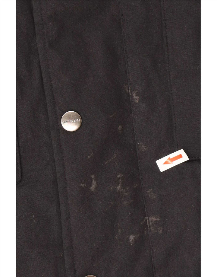 Jachetă parka cu glugă pentru bărbați Carhartt Tropper UK 34 XS poliester negru