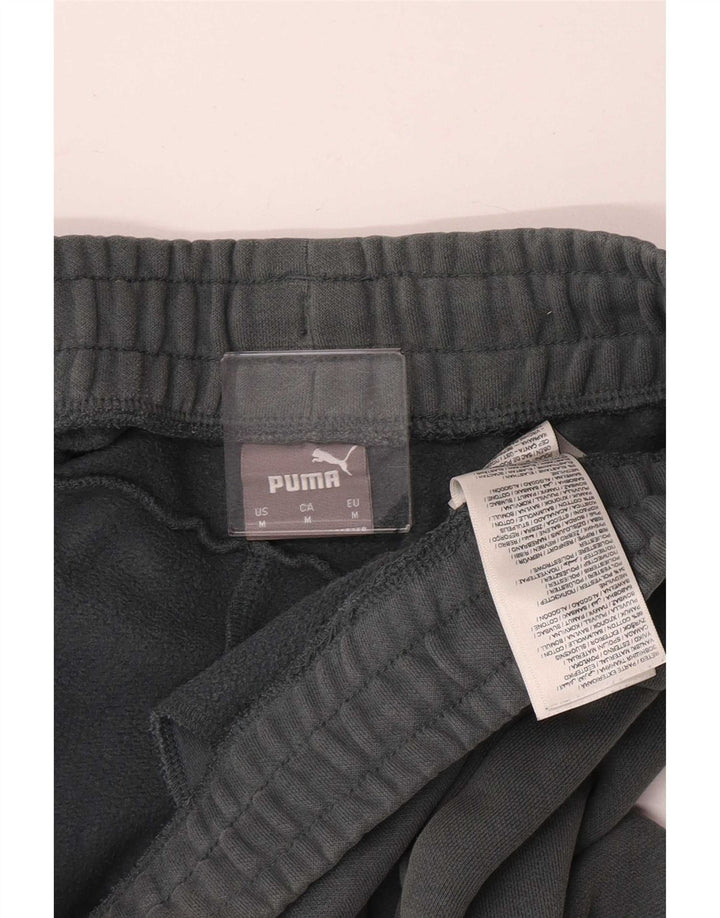 Pantaloni de trening Puma pentru bărbați Joggeri din bumbac verde mediu