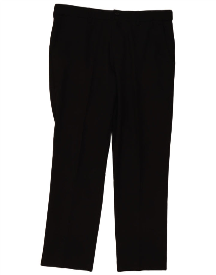 Pantaloni chino drepți clasici pentru bărbați FARAH L34 L29 Poliester negru