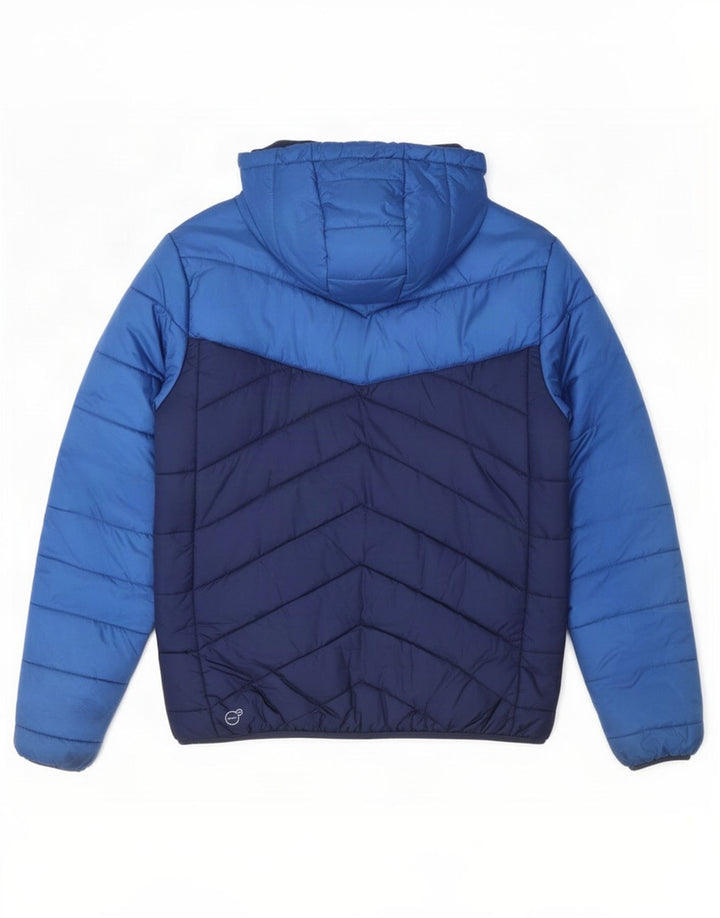 Jachetă căptușită cu glugă Puma pentru bărbați UK 38 Medium Bleumarin Colorblock