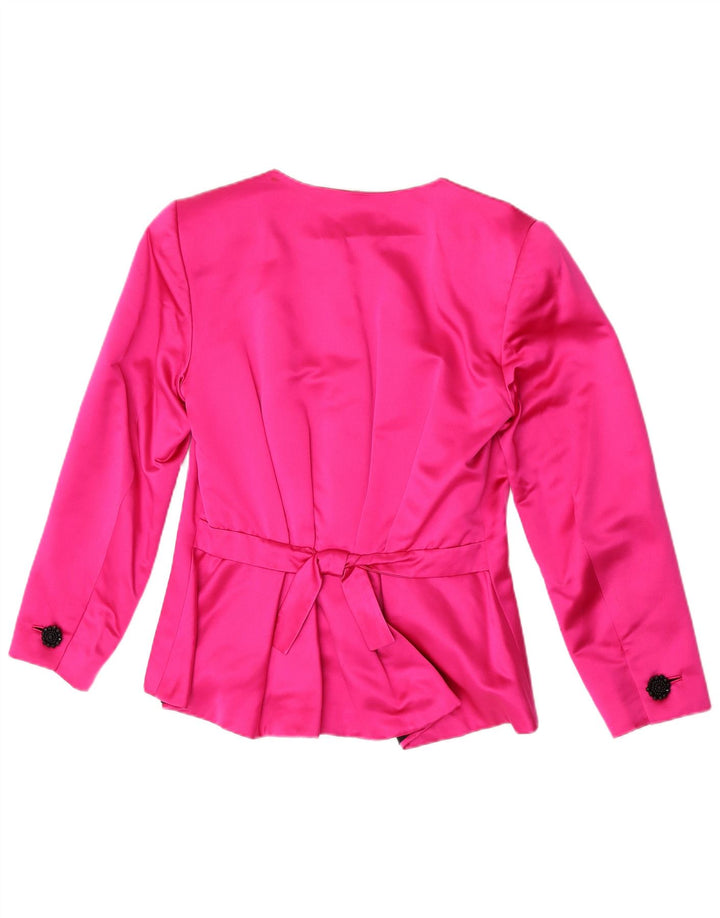 Blazer Vintage pentru femei cu 1 nasture, UK 10, roz mic