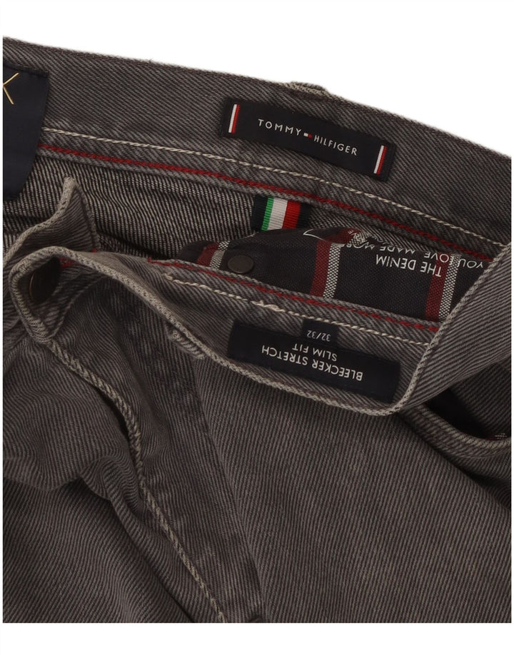 Blugi pentru bărbați Tommy Hilfiger Bleecker Slim W32 L32 bumbac gri