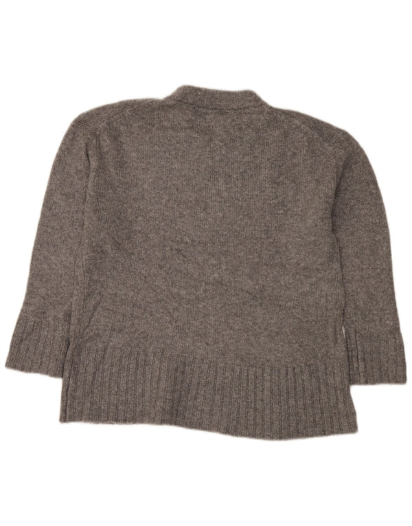 Pulover supradimensionat pentru femei Zara, cu decolteu rotund, UK 10, mic, gri pete
