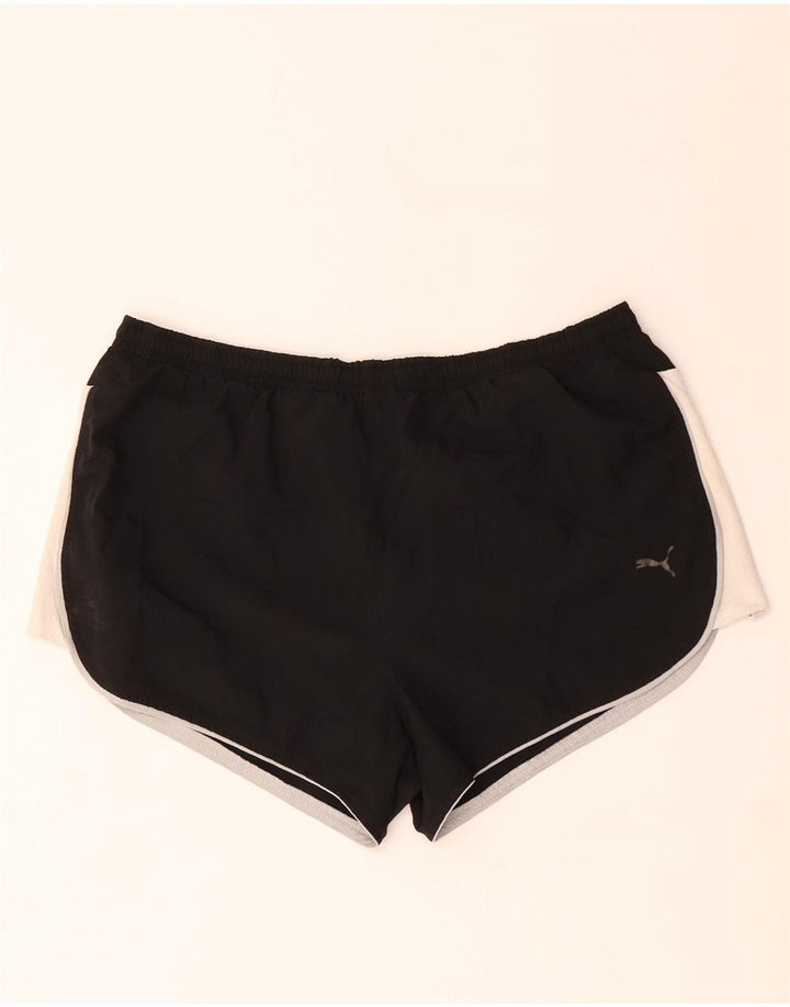 Pantaloni scurti sport PUMA pentru femei UK 10 Small Black Colorblock