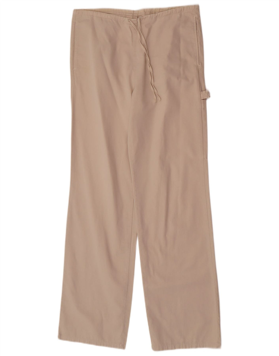 Pantaloni cargo drepti pentru femei Benetton IT 40 Small W30 L32 Bej Bumbac