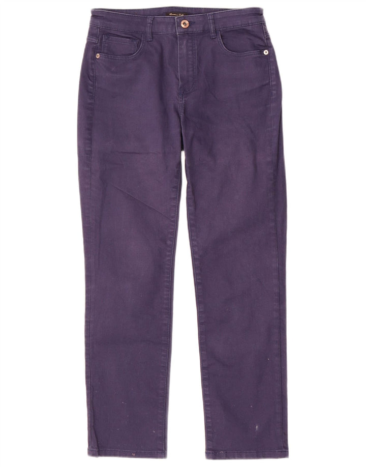Massimo Dutti Pantaloni slim casual pentru femei L26 L26 bleumarin