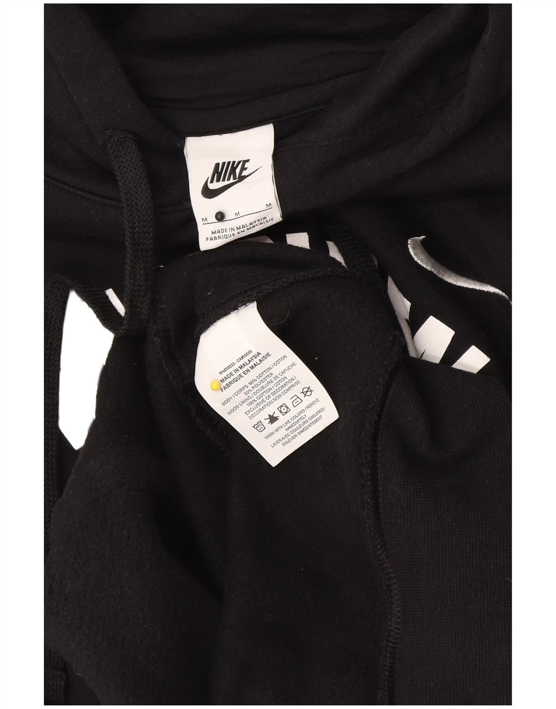 Pulover Nike Grafic pentru bărbați, bumbac mediu negru