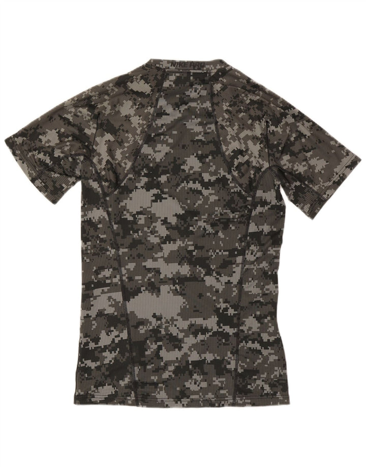 Tricou grafic pentru bărbați Nike, Top mic, gri, geometric, poliester