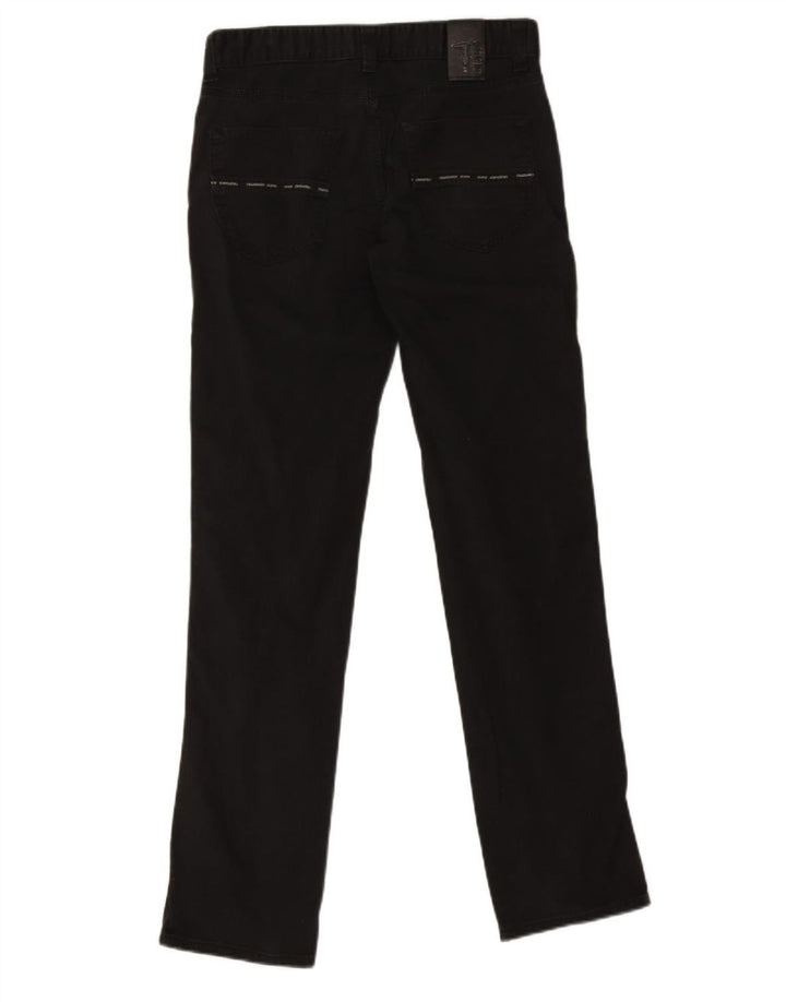 Trussardi Blugi drepte pentru bărbați W31 L31 bumbac negru